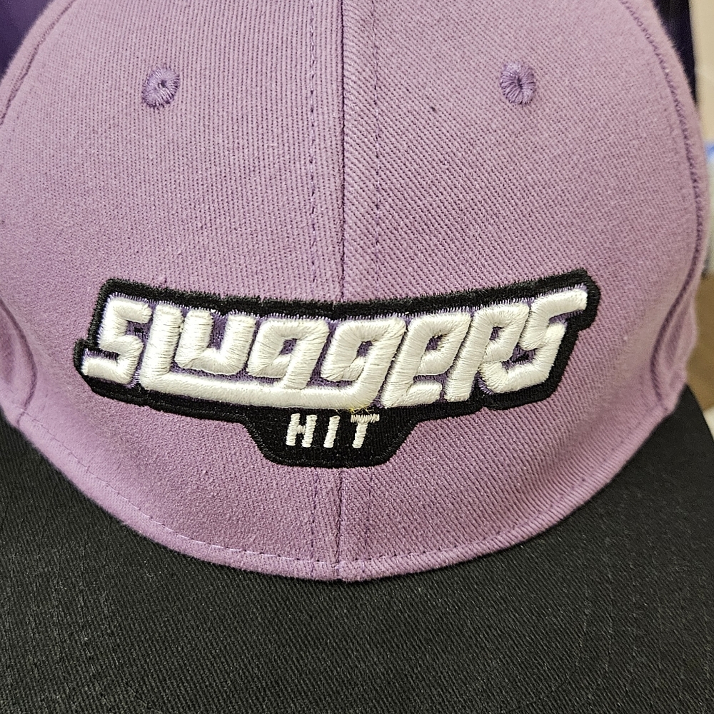 Purple and Black Sluggers Baseball Cap